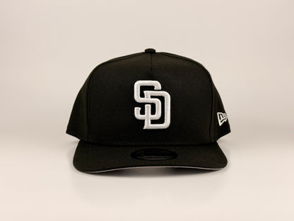 San Diego Padres MLB New Era Cap 9FIFTY A-Frame Snapback Hat Black