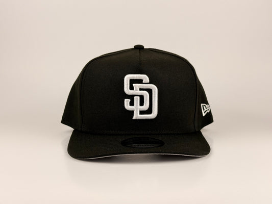San Diego Padres MLB New Era Cap 9FIFTY A-Frame Snapback Hat Black