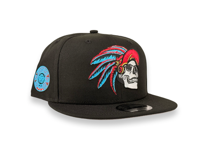 Mexico Red/Blue Skull New Era Cap 9FIFTY Snapback Hat