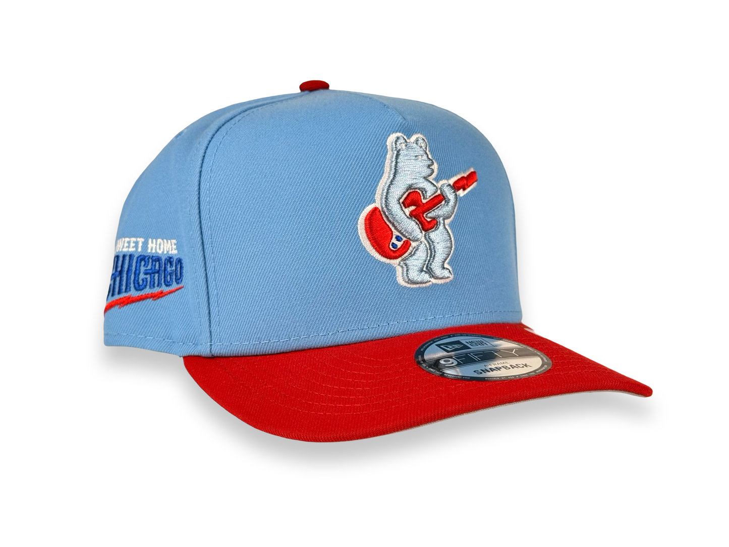 Chicago Cubs Rock Bear MLB New Era Cap 9FIFTY A-Frame Snapback Hat