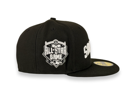 San Diego Padres Script MLB New Era Cap 59FIFTY Fitted Hat