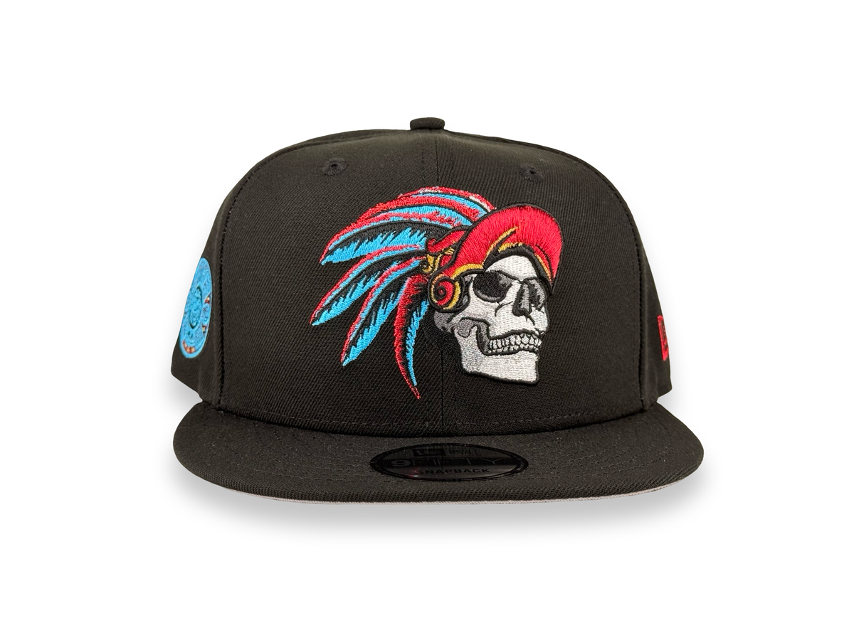 Mexico Red/Blue Skull New Era Cap 9FIFTY Snapback Hat