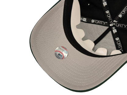 Los Angeles Dodgers New Era Cap 9FORTY A-Frame Snapback Hat “Los Dodgers” Black/Green Mexico Flag Side Patch