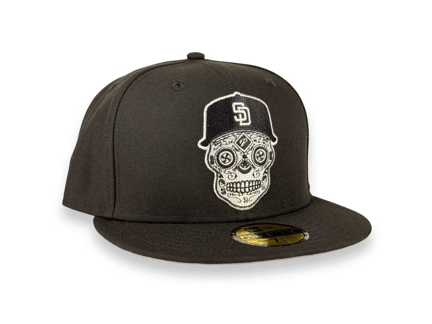 San Diego Padres Sugar Skull MLB New Era Cap 59FIFTY Fitted Hat