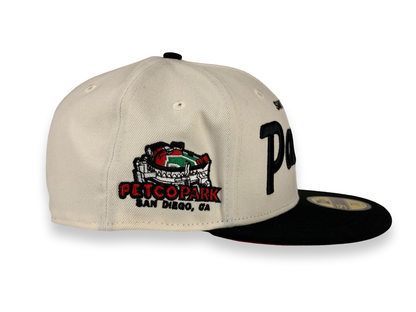 San Diego Padres Script MLB New Era Cap 59FIFTY Fitted Hat