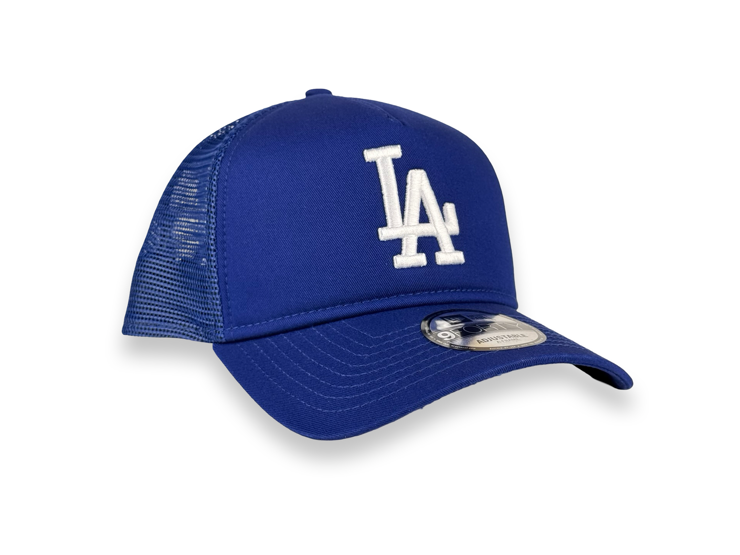 Los Angeles Dodgers MLB New Era Cap 9FORTY A-Frame Trucker Mesh Snapback Hat