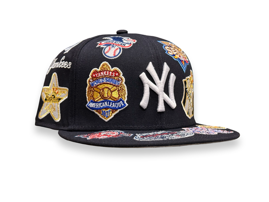 New York Yankees All Over Patch MLB New Era Cap 59FIFTY Fitted Hat