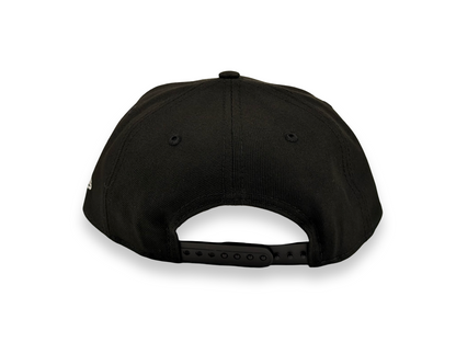 Los Angeles Dodgers Old English Script MLB New Era Cap 9FORTY A-Frame SnapBack Hat Black