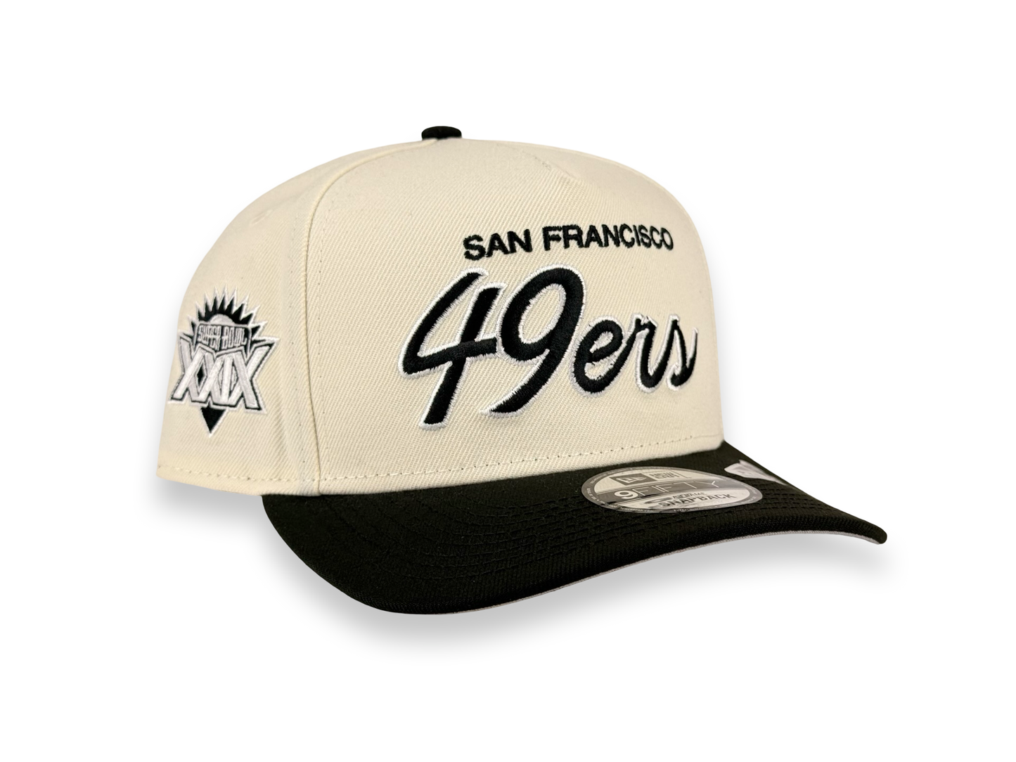 San Francisco 49ers NFL New Era Cap 9FIFTY A-Frame Pre-Curved Snapback Hat