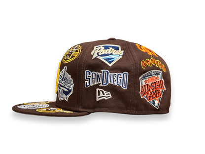 San Diego Padres All Over Patch MLB New Era Cap 59FIFTY Fitted Hat