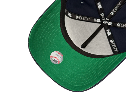 San Diego Padres Old English New Era Cap 9FORTY A-Frame Snapback Hat Navy Blue SD Side Patch