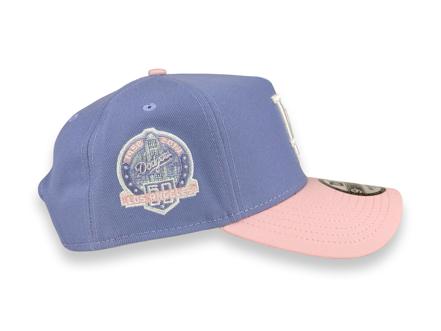 Los Angeles Dodgers Lavender MLB New Era Cap 9FORTY A-Frame Snapback Hat