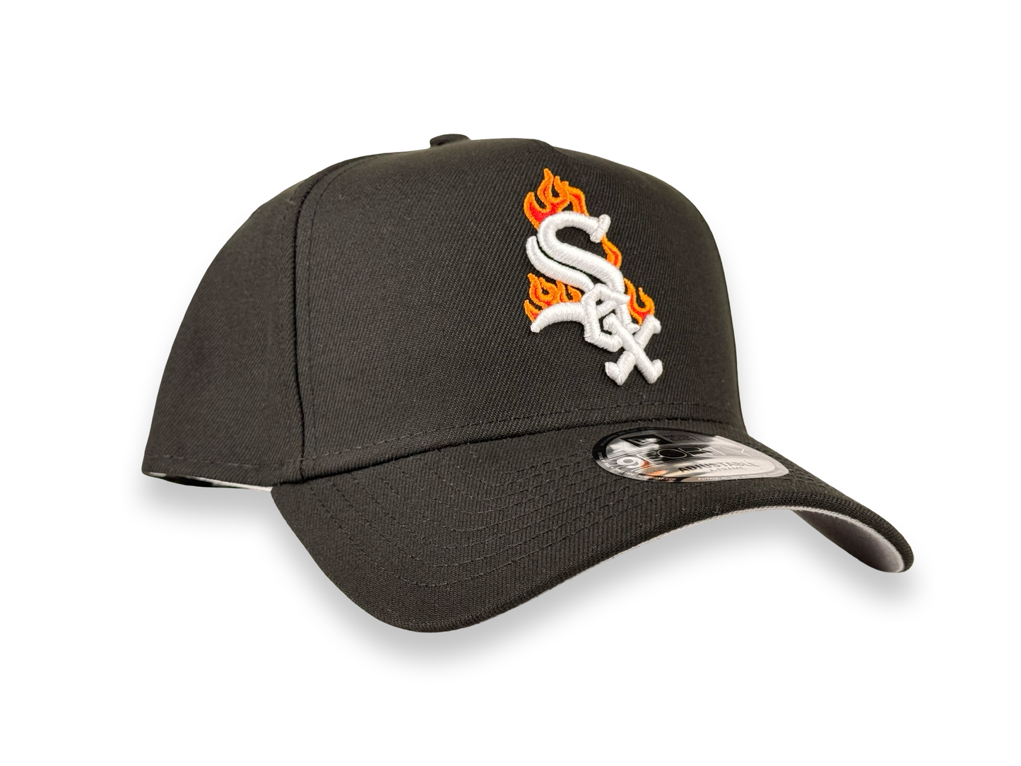 Chicago White Sox Flame MLB New Era Cap 9FORTY A-Frame Snapback Hat