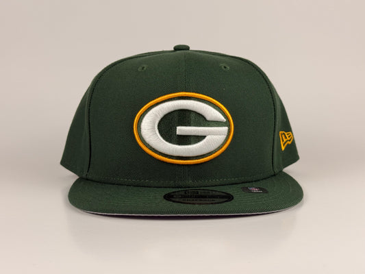 Green Bay Packers NFL New Era Cap 9FIFTY Snapback Hat Green