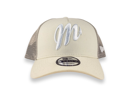 Diablos Rojos del Mexico LMB New Era Cap 9FORTY A-Frame Snapback Trucker Style Hat