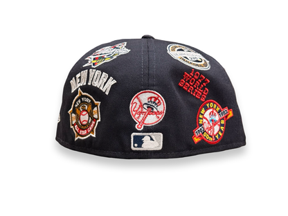 New York Yankees All Over Patch MLB New Era Cap 59FIFTY Fitted Hat