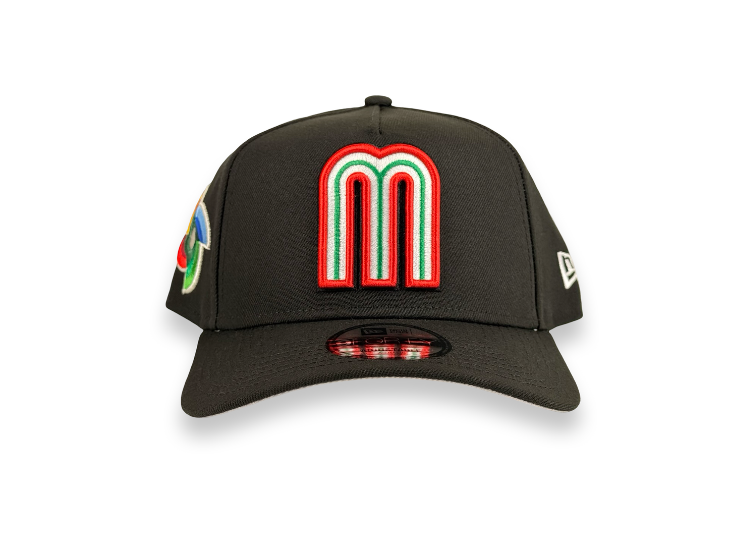 Mexico WBC New Era Cap 9FORTY A-Frame Snapback Hat Black