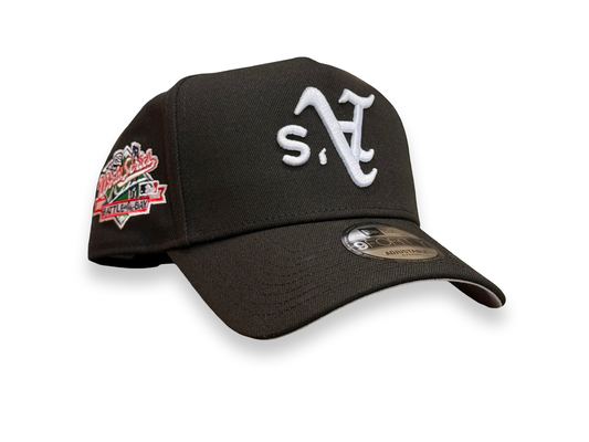 Las Vegas Athletics “A’s” Upside down MLB New Era Cap 9FORTY A-Frame Snapback Hat