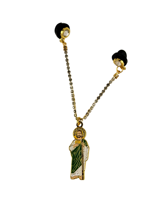 Saint Jude “San Judas” Chain Hat Pin